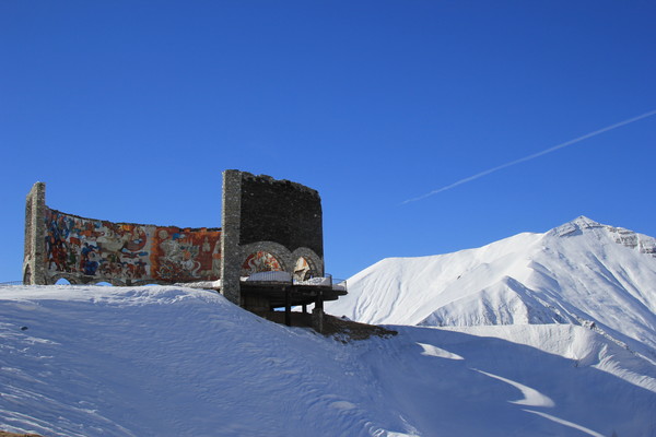 조지아 - 러시아 친선 200주년 기념 모자이크 @뉴스코리아 박철호 특파원