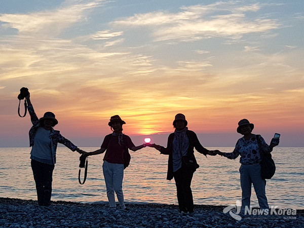 흑해의 진주라 불리우는 아자라 지역의 바투미의 석양 @뉴스코리아 박철호 특파원