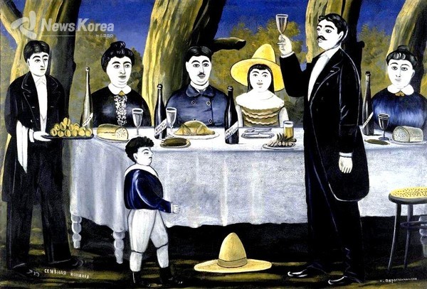 조지아 천재 화가 필로스마스의 그림 "타마다" @뉴스코리아 박철호 특파원