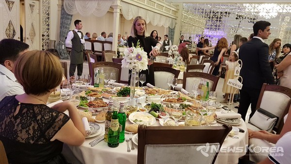 조지아 결혼식 피로연 @뉴스코리아 박철호 특파원