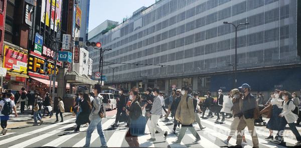 지난 주말 도쿄 이케부크로 동쪽 출구 @뉴스코리아 김양현 특파원
