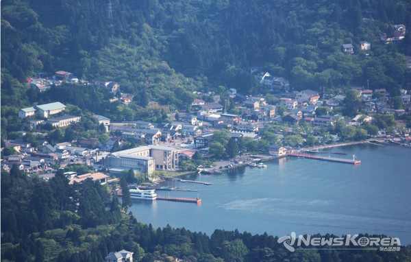 하코네 마을 아시노 호수 전경 @뉴스코리아 김양현 특파원