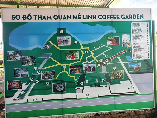 메린  커피농장 관광지도 @뉴스코리아 이웅연 특파원 