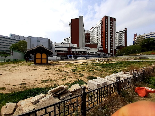 서울대학교 연건캠퍼스 내 경모궁과 함춘원지 복원중 @뉴스코리아 허승규 기자