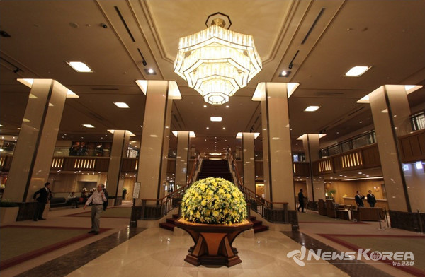 도쿄 히비야에 위치한 제국호텔 로비 @뉴스코리아 김양현 특파원