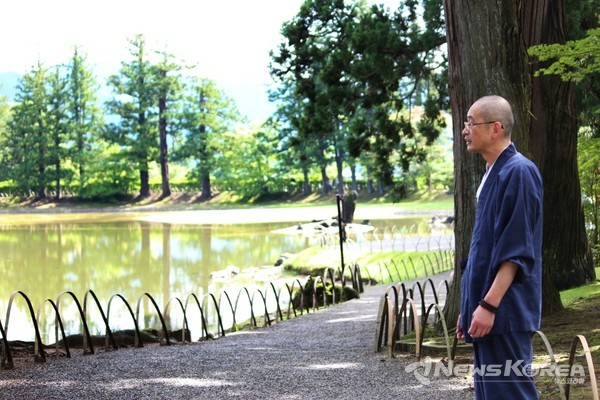 승려 시라야마상 @뉴스코리아 김양현 특파원