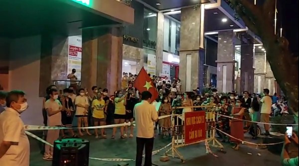 21일만의 격리가 해제되는 다낭 에프홈(F-Home)아파트. @뉴스코리아 김경태 특파원