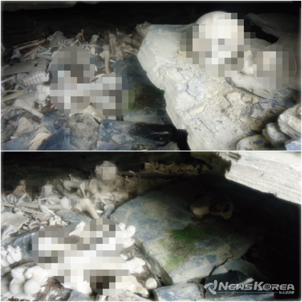 아르도티의 격리 무덤 안에는 아직도 그당시 유골들이 그대로 남아 있다 @뉴스코리아 박철호 특파원