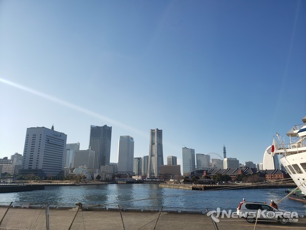 일본 요코하마항 전경 @뉴스코리아 김양현 특파원