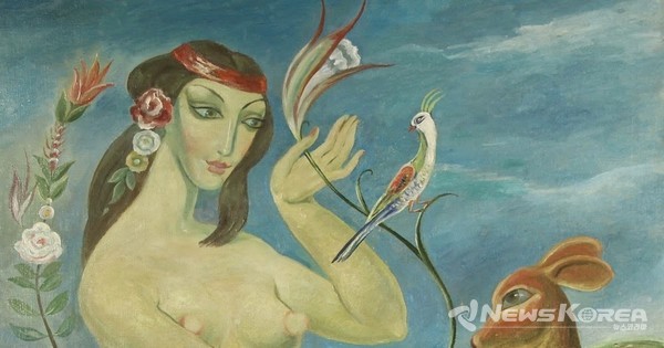 피로스마니와 같은 시대에 조지아를 대표했던 화려한 색채와 사실주의 화가 "라도 구다쉬빌리" 작품 @뉴스코리아 박철호 특파원