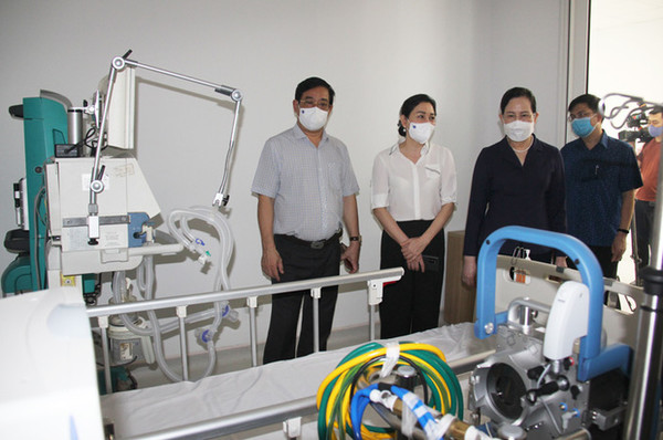 하남성 박마이 2 병원 병상 준비 모습.        사진출처: VNEXPRESS