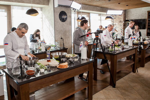 모스크바 유명 호텔의 세프들