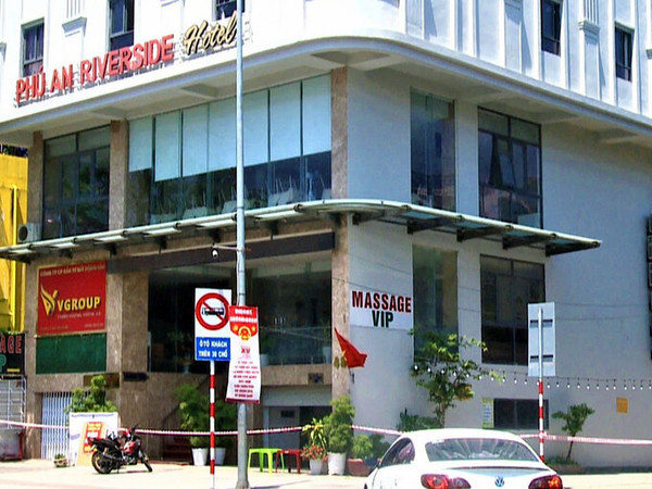 2명의 코로나 확진자가 발생한 다낭의 호텔.     사진출처: VNEXPRESS