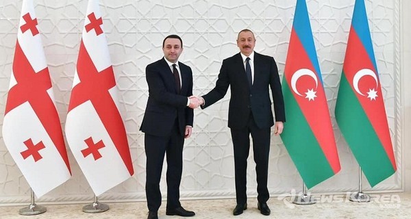 조지아 - 아제르바이잔 정상 회담(사진- 조지아 정부) @뉴스코리아 조지아 박철호 특파원