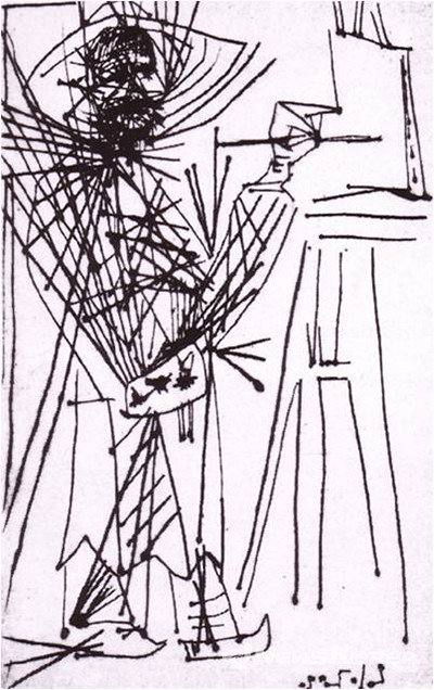 피카소가 그린 "그림 그리는 피로스마니" @뉴스코리아 박철호 특파원