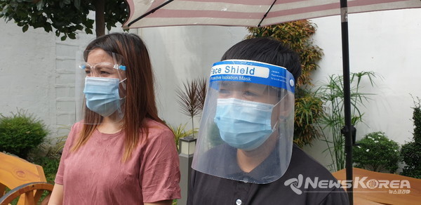 필리핀에서 마스크 착용에 대한 대대적인 단속이 진행됐다. @뉴스코리아 이호영 특파원