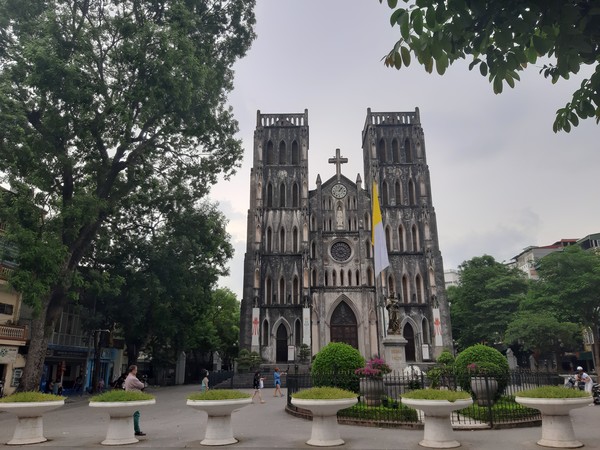 ﻿성요셉 성당 (Saint. Joseph Cathedral) : 1886년 건설된 하노이에서 가장 오래된 성당이다. @뉴스코리아 김경태 특파원