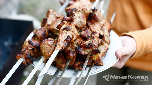 먹음직스럽게 구워진 츠와디 @뉴스코리아 박철호 