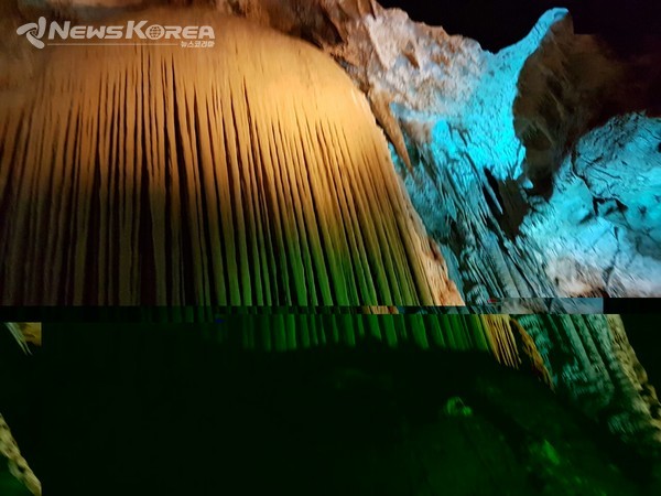 프로메테우스가 제우스에게 묶이기전 숨어 있다는 전설이 있는 총 길이 6키로 이상 되는 종유굴 프로메테우스 동굴 @뉴스코리아 박철호 특파원