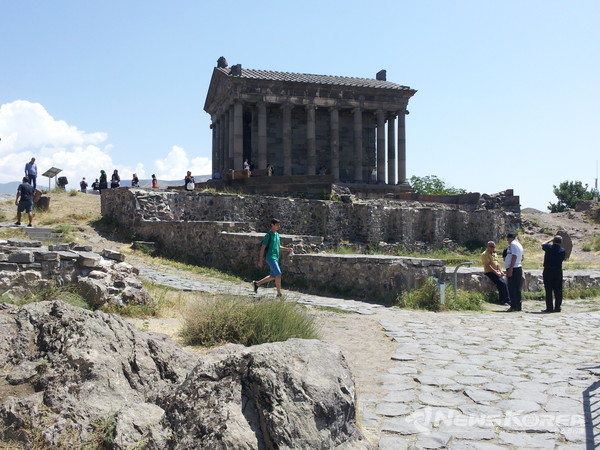 1세기 네로 황제에 후원금으로 건축된 아르메니아 유네스코 문화 유산인 가르니 신전 @뉴스코리아 박철호 특파원