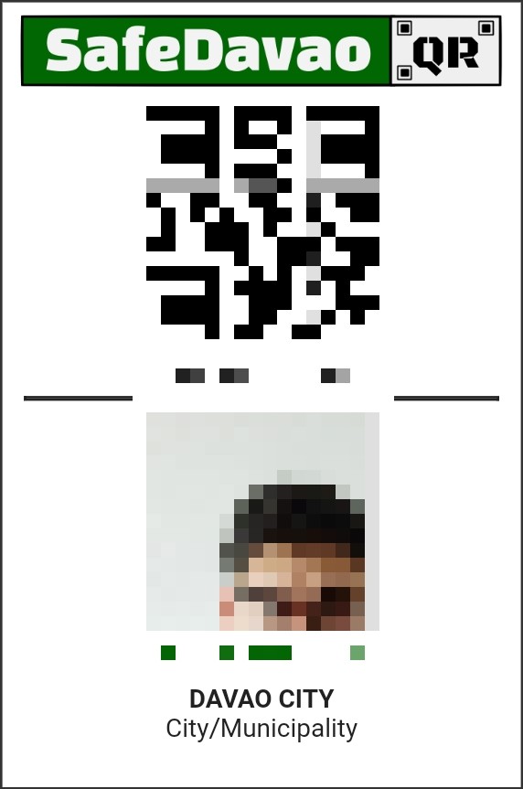 사진= 다바오시 QR코드 -@뉴스코리아 이재숭 특파원