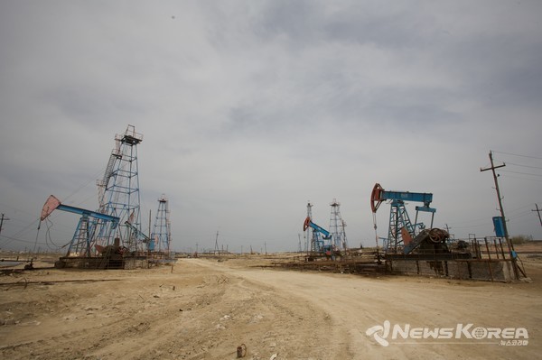 세계 최초 상업용 유정이 있었던 바쿠 비비헤이밧 유정(아제르바이잔 박물관) @뉴스코리아 박철호 특파원