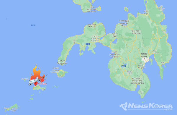 필리핀 남부 술루주(州)에서 필리핀 공군기가 추락해 50명이 사망했다. @뉴스코리아 이호영 특파원
