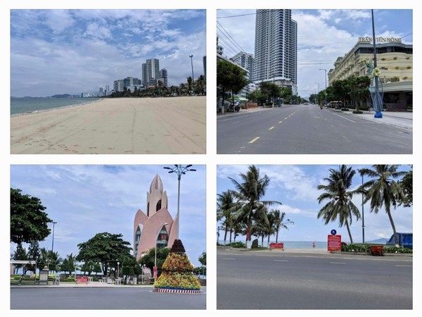 인적이 거의 없는 냐짱의 거리와 해변 @뉴스코리아 이웅연 특파원 