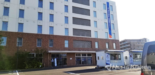 도쿄 선수촌 주변 호텔에서 한국 선수단을 위한 도시락을 만드는 팀 코리아 본부 @뉴스코리아 김양현 특파원