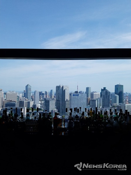 올림픽 관계자 공식 지정 호텔에서 보는 도쿄 도심 전경@뉴스코리아 김양현 특파원