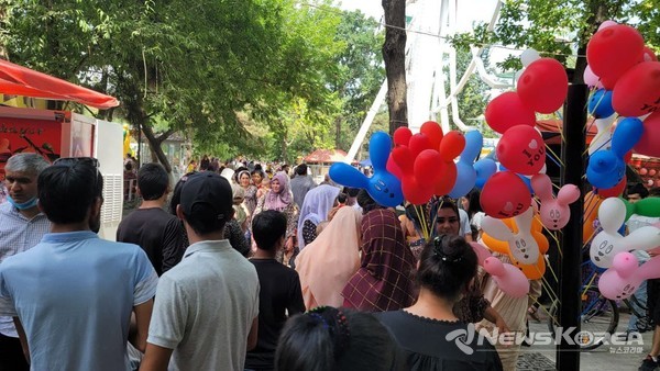 ▲2021년6월 나망간 바브르공원 모습-@뉴스코리아 신현권특파원