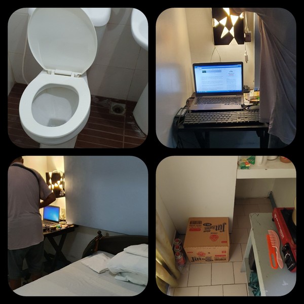 사진= 노트북 수리와 함께 방 내부 청소후 약간의  음식을 제공한 다바오 한인회 - @뉴스코리아 이재숭 특파원