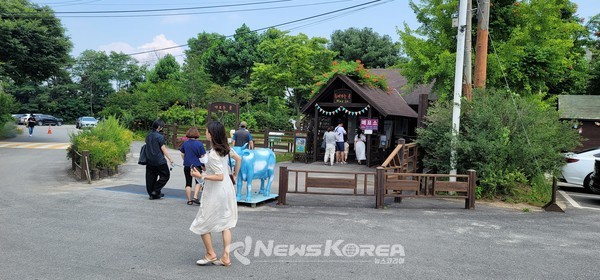 가족 단위 방문객외에도 데이트를 즐기는 연인들의 모습도 심심찮게 볼수 있다. @뉴스코리아 최신 기자 