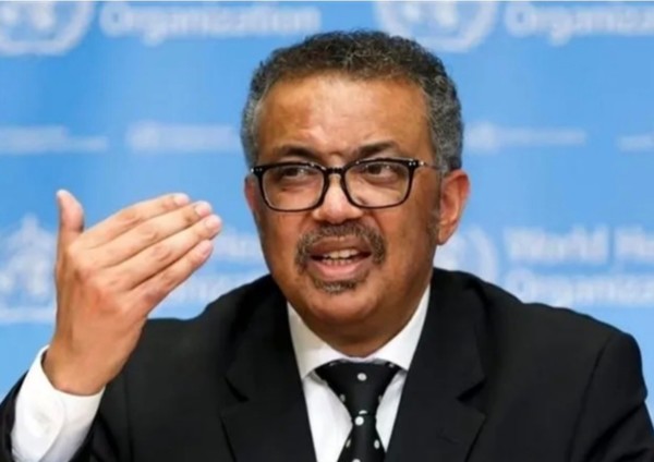 테드로스 아드하놈 게브레예수스 WHO 사무총장이 연설중이다. @뉴스코리아 이웅연 특파원