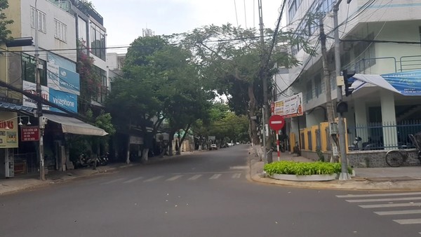 ﻿코로나로 봉쇄된 다낭의 거리 모습. @뉴스코리아 김경태 특파원