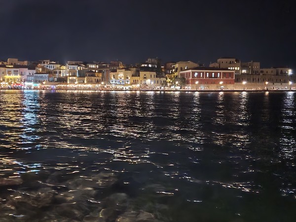 베네치안항구(크레타)야경. @뉴스코리아 임성택 특파원.