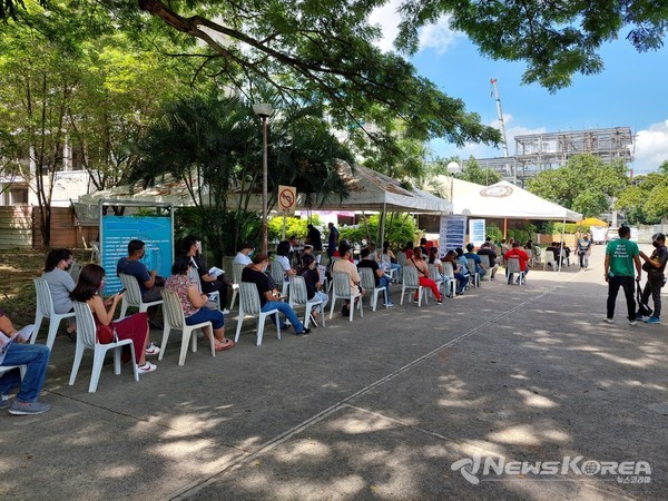 필리핀 백신 접종현장 @뉴스코리아 DB