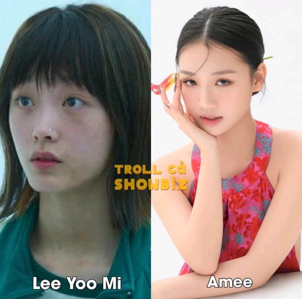 좌 오징어 게임의 배우 이유미, 베트남 배우 아미 @사진 뚜오이쩨