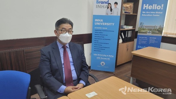 ▲김정호 타슈켄트2 세종학당장-@뉴스코리아 신현권 특파원