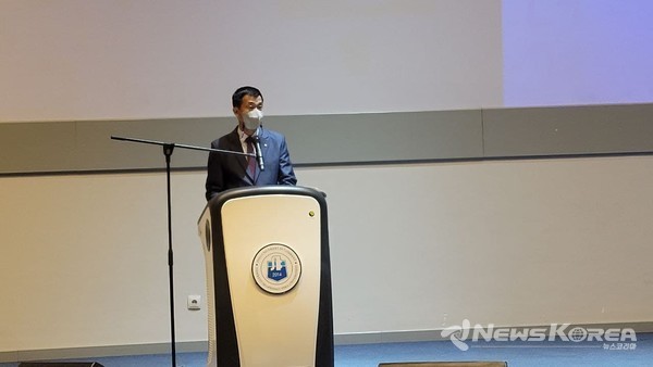 ▲허선행 타슈켄트1 세종학당장 축사-@뉴스코리아 신현권 특파원