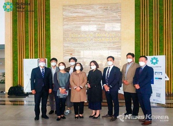 ▲국립아동병원을 방문한 양산부산대 의료진들-@뉴스코리아 신현권 특파원