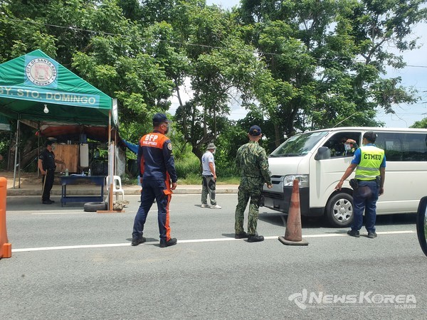 검문소 모습. @뉴스코리아 DB