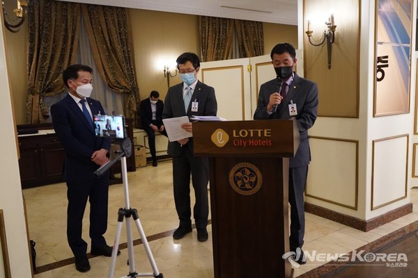 ▲개회사를 하고 있는 허선행 민주평통 중앙아시아 협의회장- @뉴스코리아 신현권 특파원