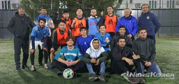 ▲경기가 끝난후 단체기념사진- @뉴스코리아 신현권 특파원