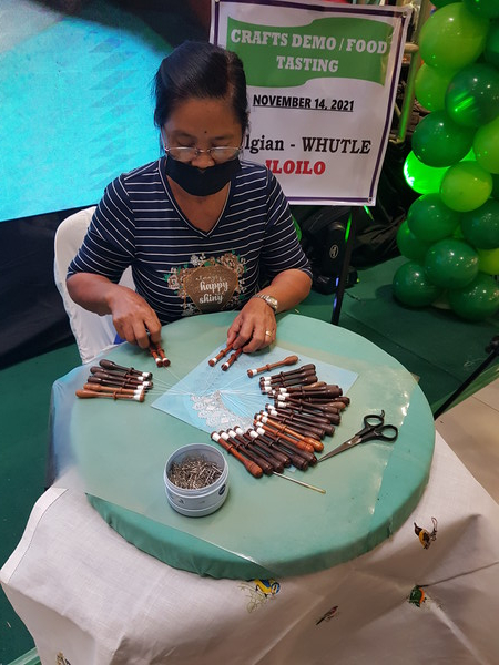 필리핀 전통 '수' 공예