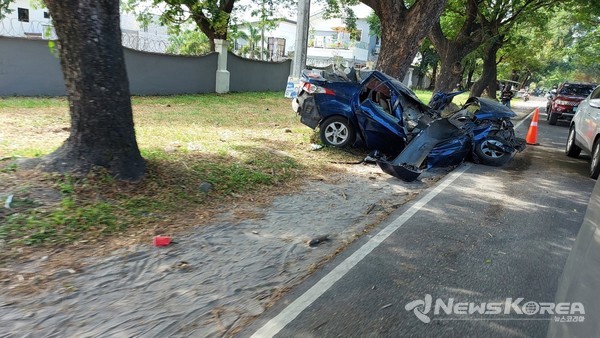 필리핀에서 차량 사고가 발생해 한국인 1명이 사망했다 @뉴스코리아 이호영 특파원