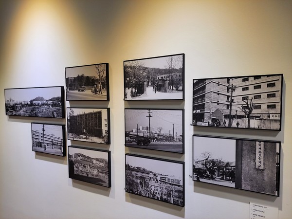 1960년대 대학들의 모습이다. 왼쪽 위에서부터 순서대로 이화여자대학교, 상명여자고등학교(상명대학교), 서울대학교 혜화캠퍼스, 동명여자중학교, 성신여자대학교, 경찰학교, 한양대학교, 숙명여자대학교, 덕성여자대학교, 경기여자고등학교의 모습이다. @뉴스코리아 최성민 대학생 기자