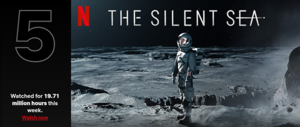 5위 고요의 바다       출처 : Netflix