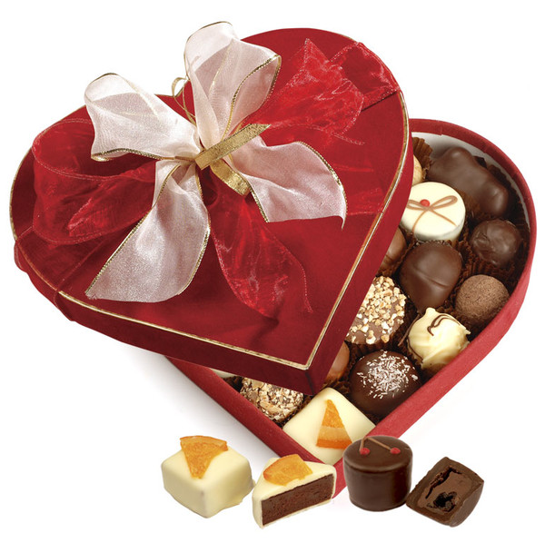 초콜릿 - 한국인 레드 및 화이트 발렌타인 데이 선물