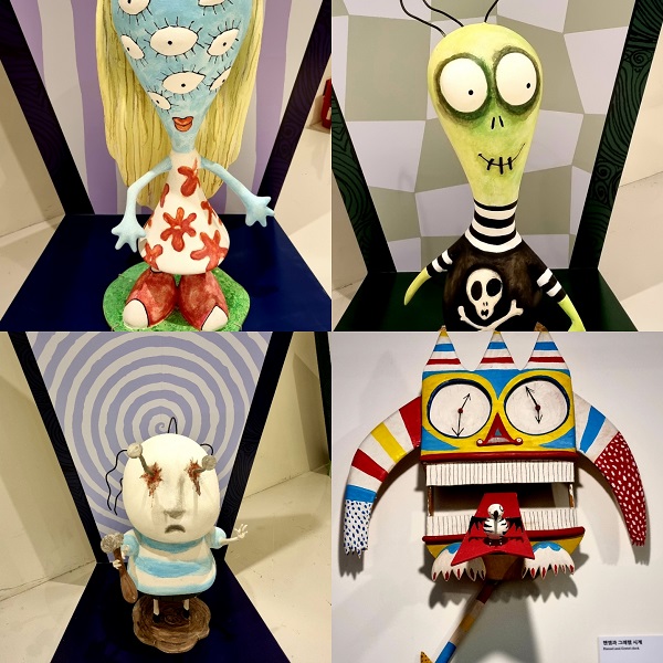 전시중인 팀 버튼 작품